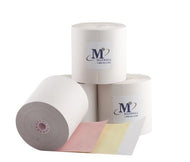 3 ply, W/C/P, Carbonless, 3 X 65 ', 50 rolls and 1 ribbon