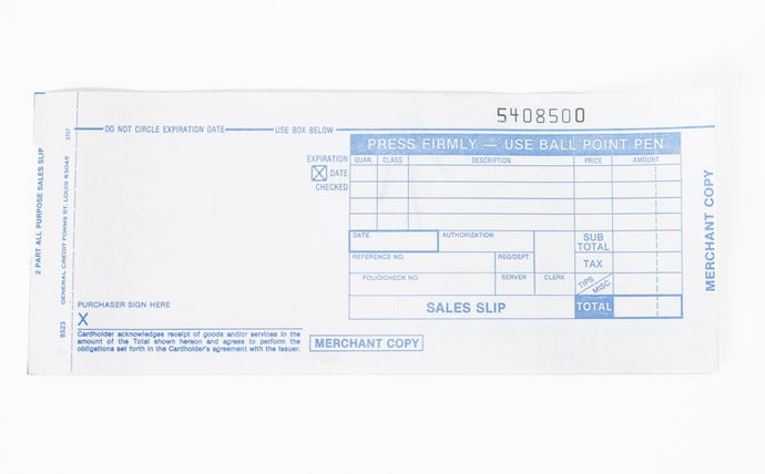 Form, Sales, 80 Col, 2 Copy, Carbonless